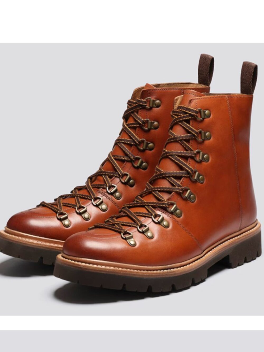 Grenson Womens NANETTE Brown Leather Boots UK 6.5 US 9 NWOT